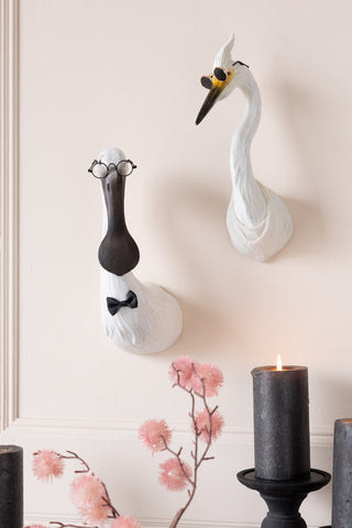 Image of the Quirky Bird With Spectacles & Bow Tie Wall Art