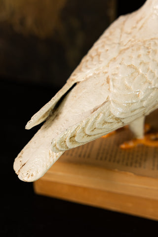 Image of the finish on the Quirky Dove Ornament