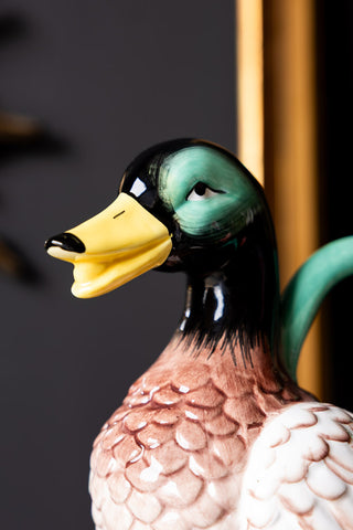 Close-up image of the Quirky Duck Stem Vase