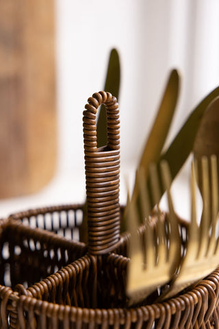 Image of the material for the Rattan-Style Cutlery Holder