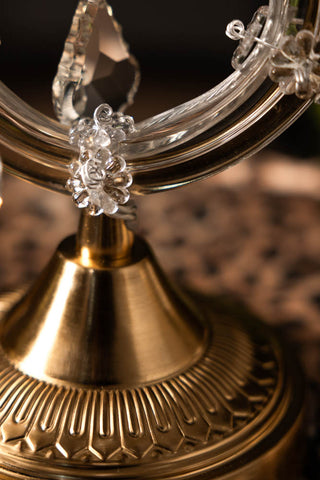 Close-up of the design of the Rechargeable Ornate Branch Table Lamp.