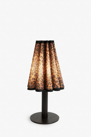 Image of the Rechargeable & Wireless Leopard Print Table Lamp on a white background