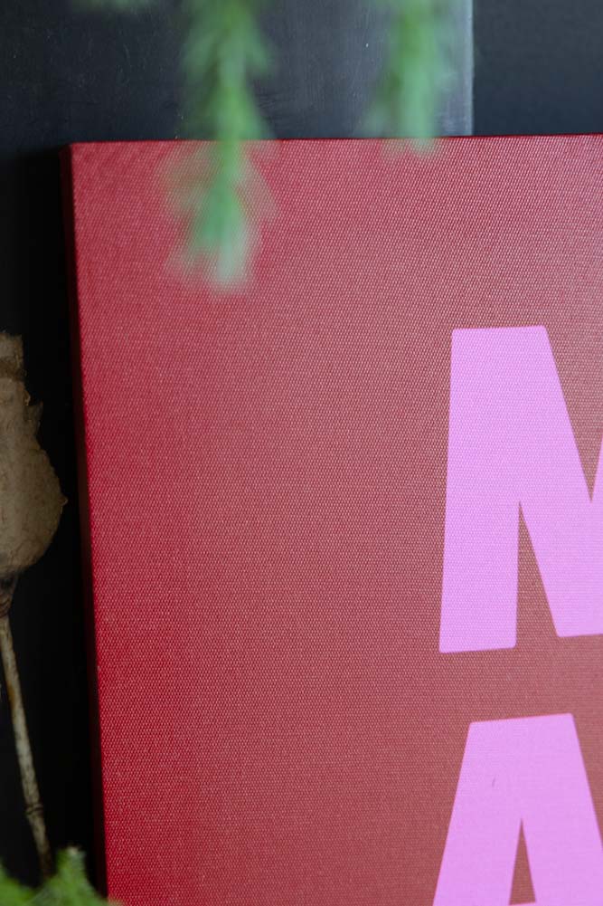 Red & Pink More Amor Por Favor Canvas Rockett St