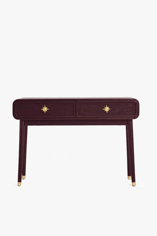 Image of the Ringo Console Table in Deep Plum on a white background