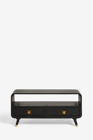 Image of the Black & Gold Ringo TV Unit on a white background