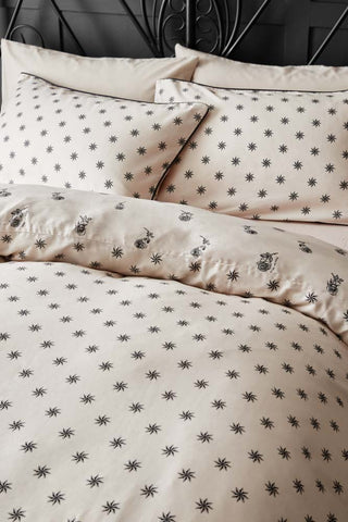 Detail image of the Rock & Rose Duvet Cover and Pillow Case Set.