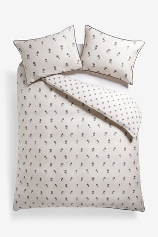 Cutout image of the Rock & Rose Duvet Cover and Pillow Case Set on a white background.
