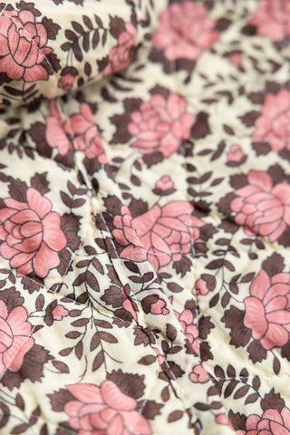 Image of the Rose Pink Floral Cotton Quilt