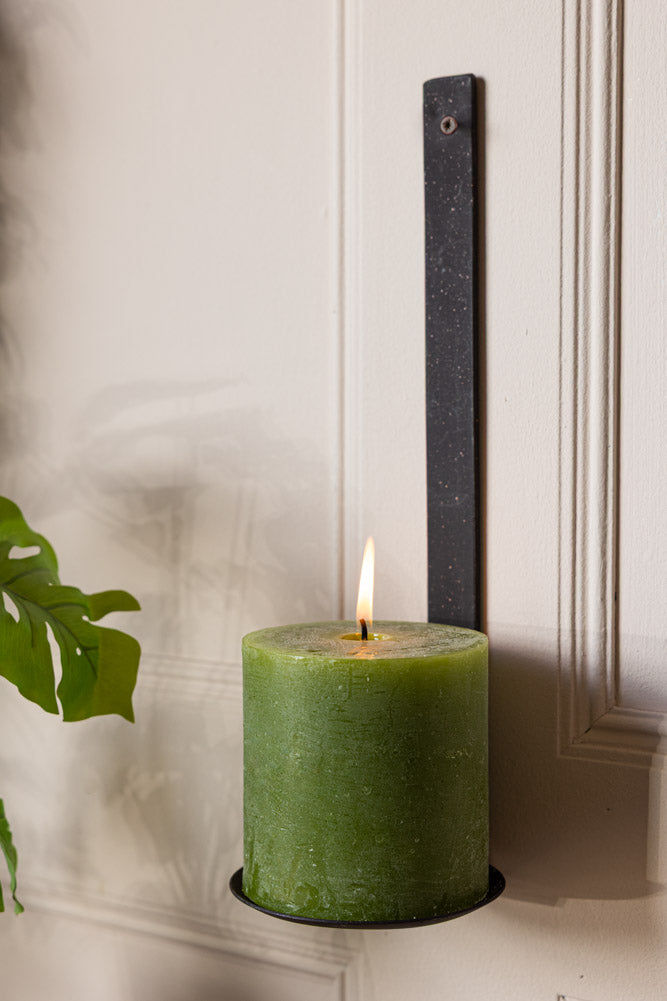 Rustic-Style Pillar Candle Wall Sconce | Rockett St George