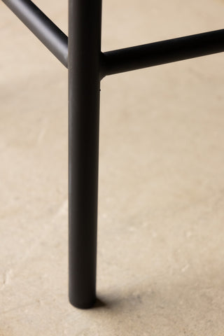 Image of the leg for the Sand Faux Leather Roll Back Bar Stool