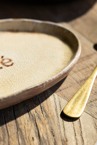 Image of the finish on the Sante Ceramic Small Serving Dish
