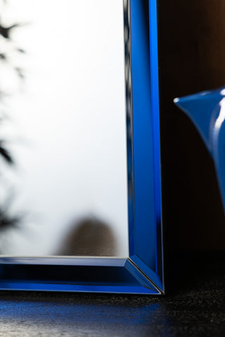 Detail image of the Sapphire Blue Moroccan-Style Wall Mirror