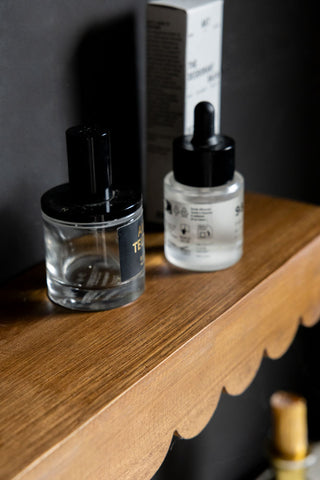 Image of the Scalloped Wooden Wall Shelf
