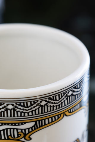 Image of the finish on the Set Of 2 Christmas Spirit & Santa's Secret Stash Storage Jars