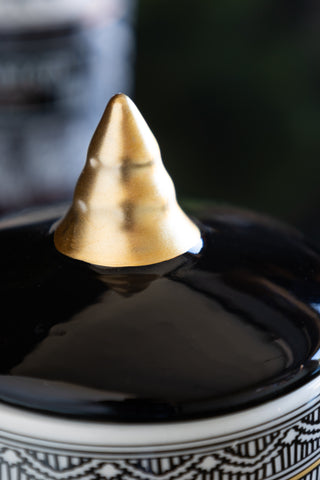 Close-up image of the Set Of 2 Christmas Spirit & Santa's Secret Stash Storage Jars