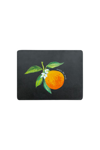 Cutout image of the Orange Placemat on a white background.
