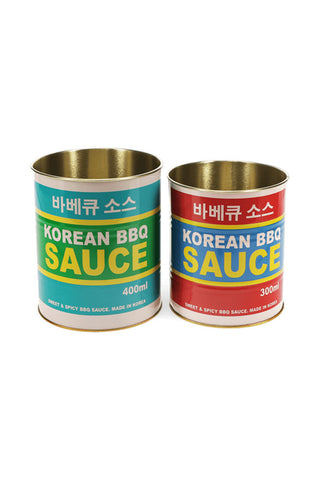 Cutout image of the Set Of 2 Korean BBQ Sauce Storage Tins.