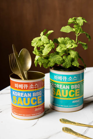 Lifestyle image of the Set Of 2 Korean BBQ Sauce Storage Tins
