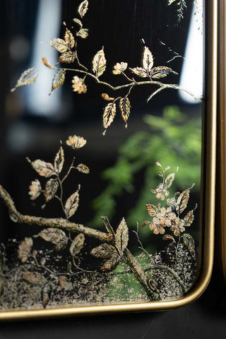 Detail image of the Set Of 3 Chinoiserie Decorative Mirrors