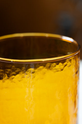 Image of the colour for the Set Of 4 Stackable Amber Glass Tumblers