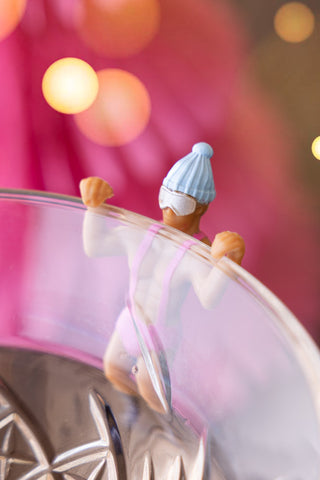 Detail image of the Set Of 6 Apres Ski Wine Glass Charms