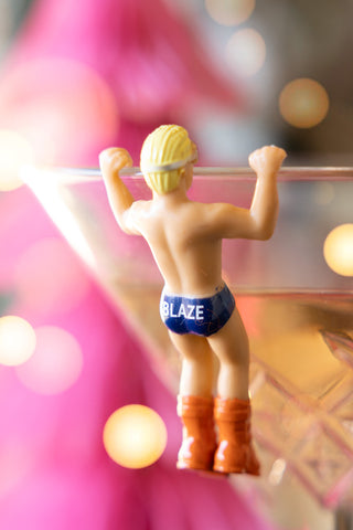 Close-up image of the Set Of 6 Apres Ski Wine Glass Charms