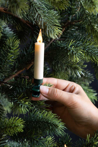 Detail image of the Set of 10 LED Dinner Candles