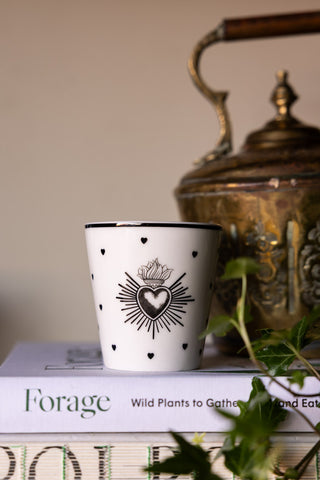 Image of the colour of the Set of 4 Milagro Heart Ceramic Cups