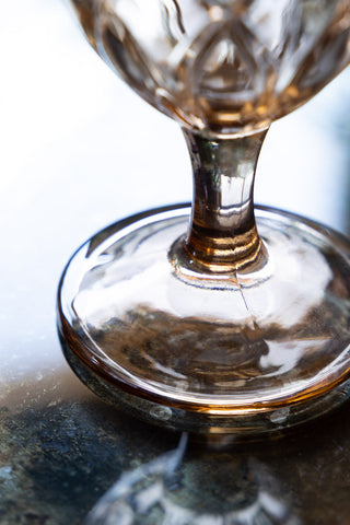 Image of the base for the Set of 6 Colourful Vintage-Style Wine Glasses