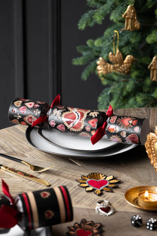 Lifestyle image of the Set of 6 Rockett St George Luxury Milagro Christmas Crackers