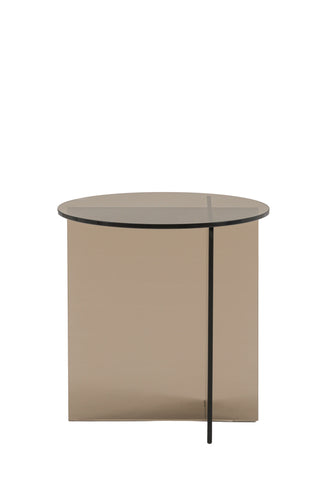 Cutout of the Seventies Smoked Glass Side Table.