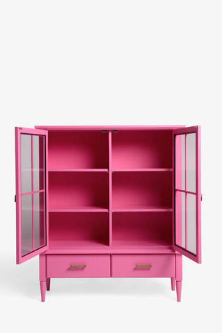 Detail image of the Showstopper Hot Pink Cabinet on a white background