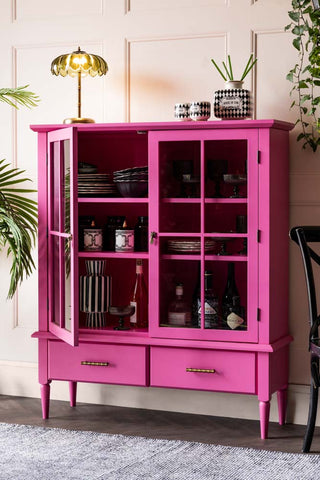 Lifestyle image of the Showstopper Hot Pink Cabinet