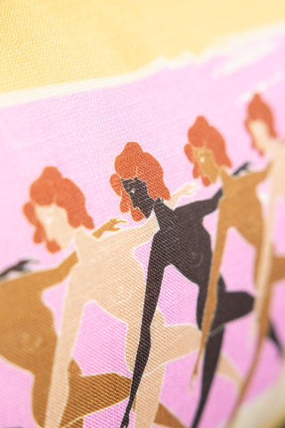 Close-up of the design on the Sisterhood Charity Rectangular Cushion.