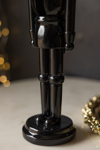 Image of the base of the Small Black Christmas Nutcracker Decoration