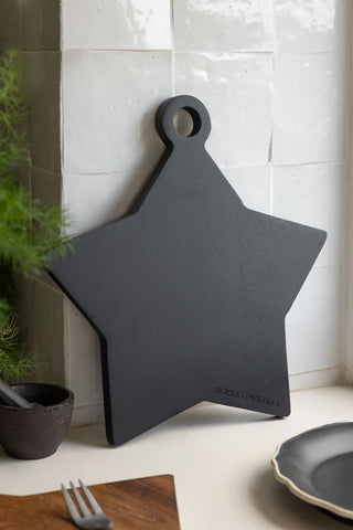 Image of the Small Black Star Serving Board