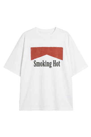 Image of the Smokin' Hot White T-Shirt - Available in 6 Sizes on a white background