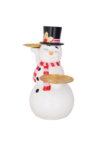 Image of the Snowman Butler Christmas Decoration on a white background