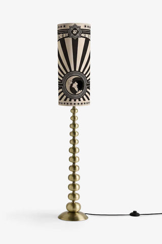 The Solar Goddess Bobbin Floor Lamp as a cutout image switched off