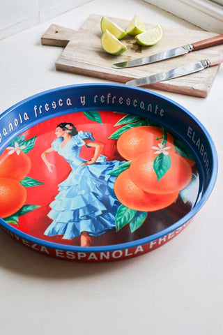Image of the Flamenco & Oranges Serving Tray