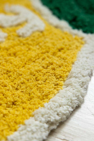 Image of the material for the Squeeze The Day Lemon Bath Mat