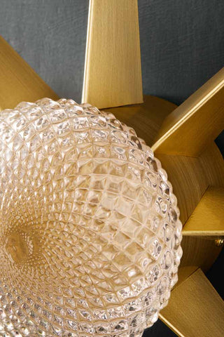 Detail image of the Gold Starburst Wall Light