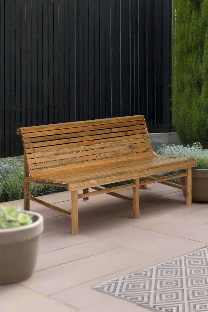 Station Bench Style Wooden Garden Bench | Rockett St George