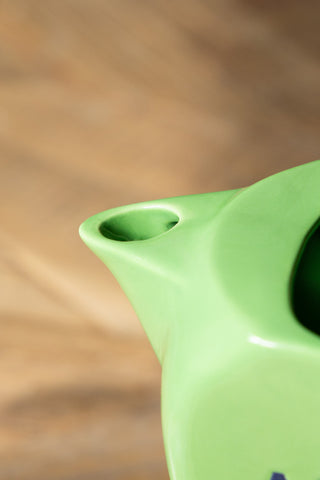 Close-up of the spout of the Stylish Green Apero Water Jug.
