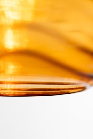 Detail image of the Swirled Glass Easyfit Ceiling Light Shade in Amber