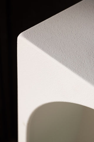 Detail image of the Tall White Alcove Shelf.