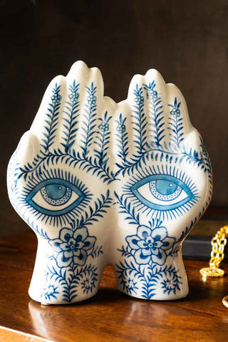 Close-up image of the All Seeing Hands Ornament