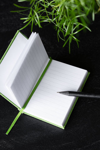 Image of the inside of the The Diary Of A Little Bitch A7 Notebook