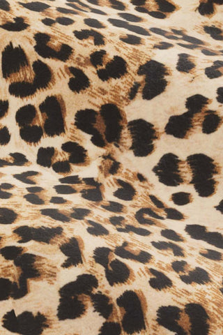Close-up of the fabric of The Lola 2 Seater Sofa in Leopard Print Velvet.
