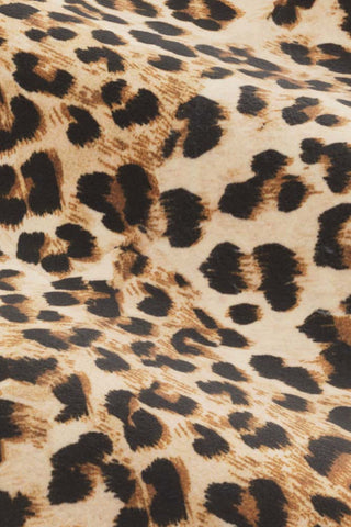Close-up of the fabric of The Lola 3 Seater Sofa in Leopard Print Velvet.